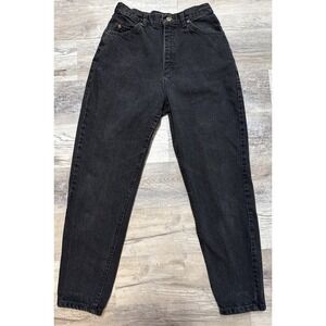 USA Vintage 80s LL Bean High Waist Mom Jeans Denim Black